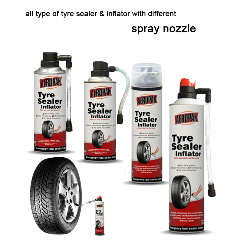 Spray de réparation de pneus sécurisé à vélo