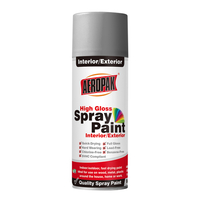 Peinture en aérosol d'amorçage en plastique noir Matt pour métal
